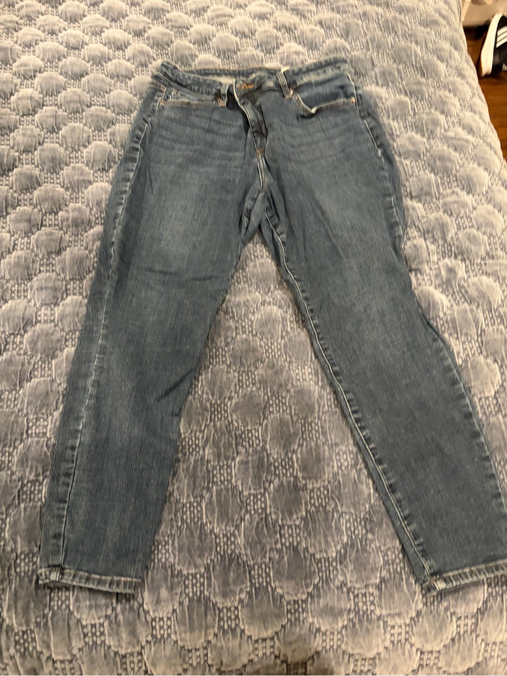 Cosmic Blue Love Women's Skinny Jeans - Light Blue